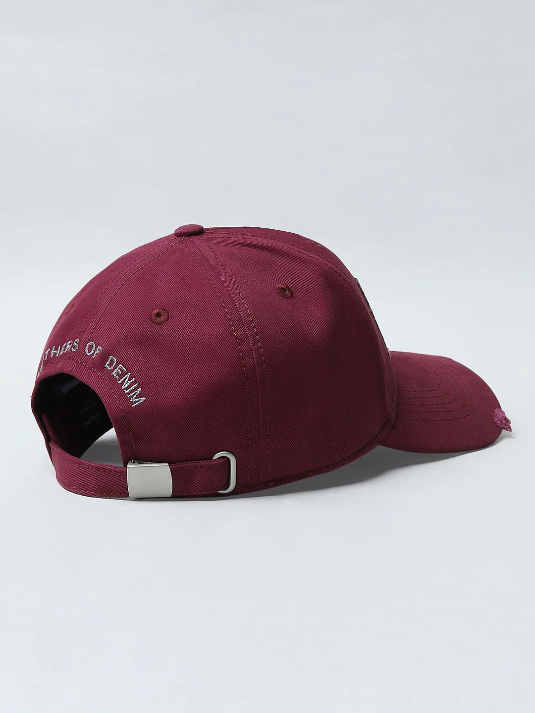 Maroon Distressed Baseball Cap - Image 4