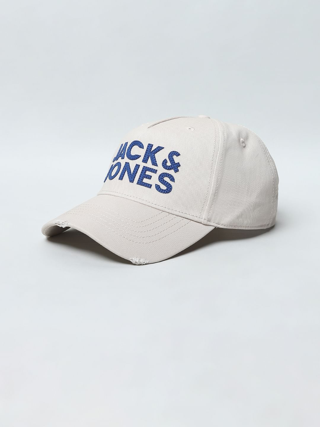White Distressed Baseball Cap - Image 3
