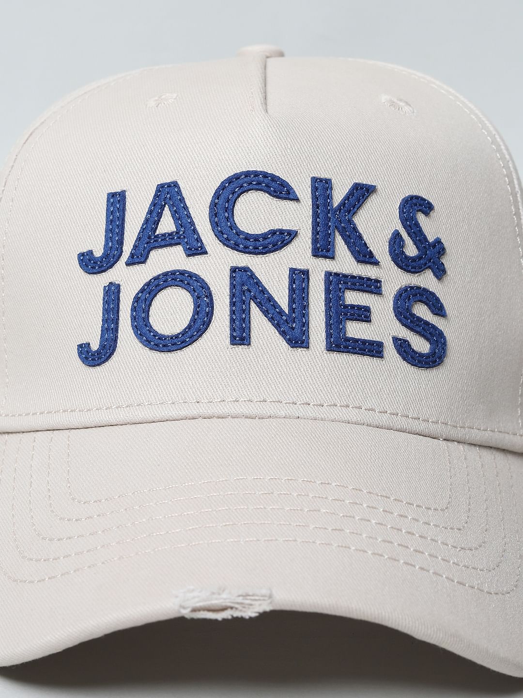 White Distressed Baseball Cap - Image 6