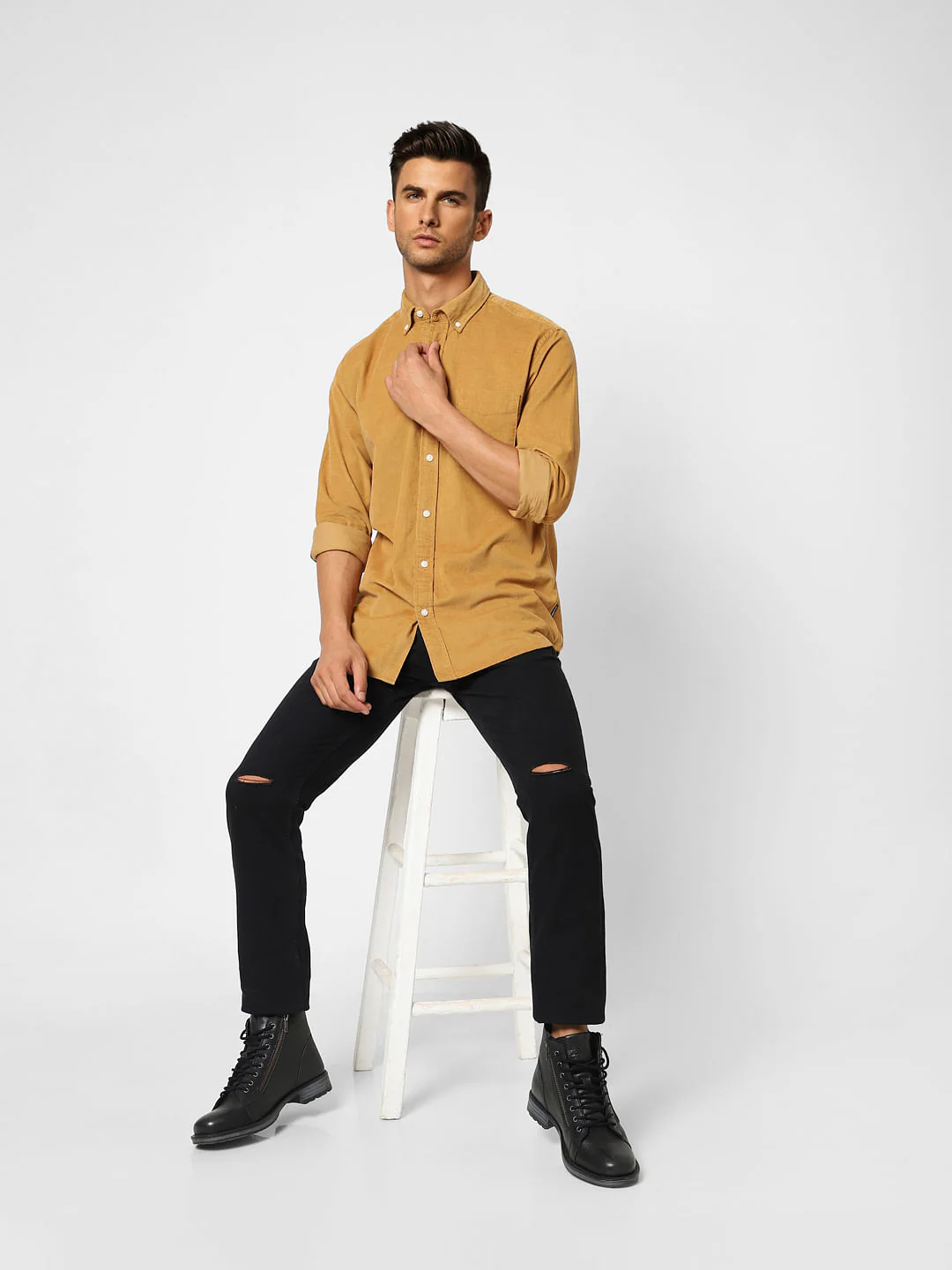 Brown Full Sleeves Shirt