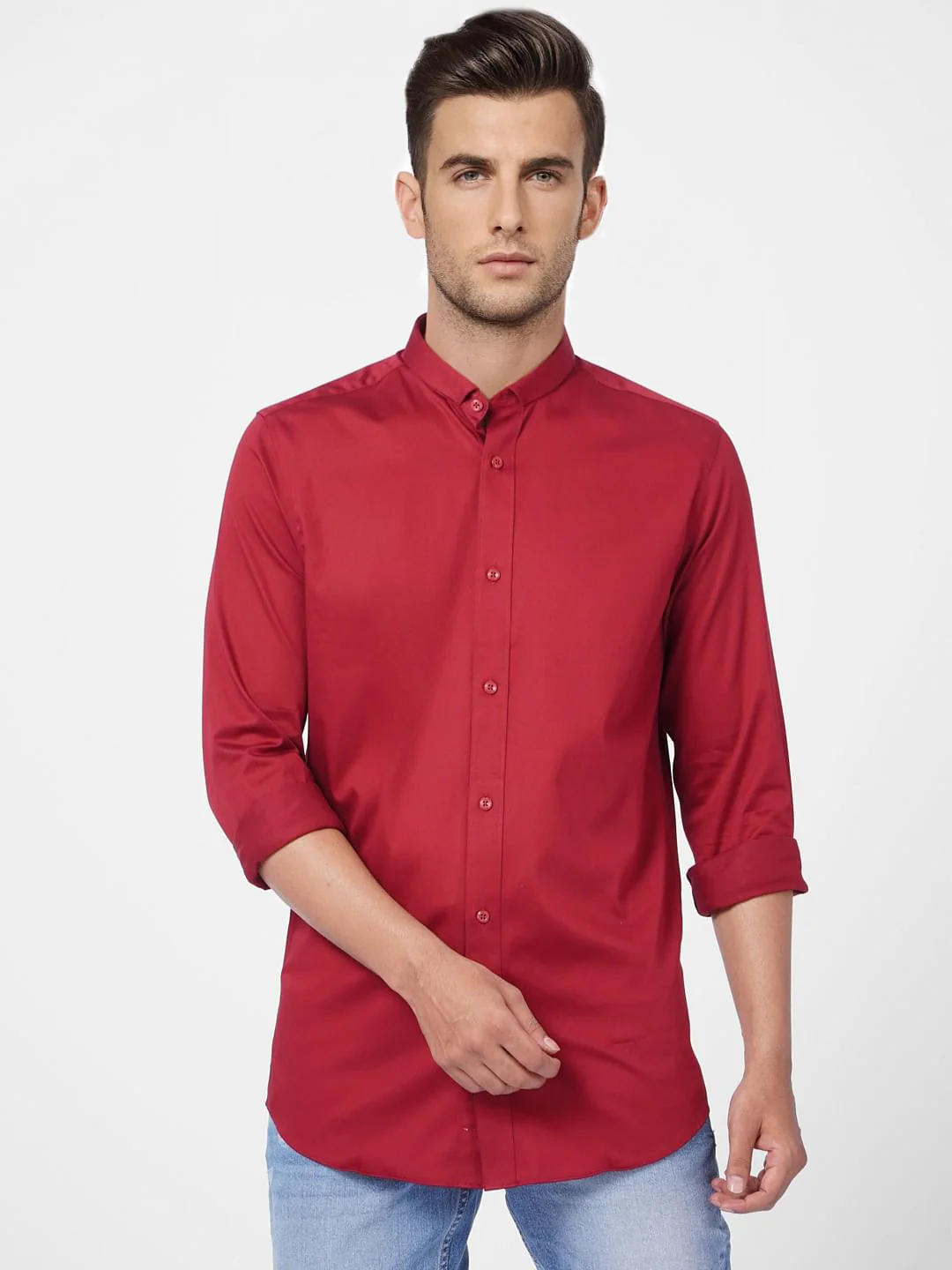 Red Full Sleeves Shirt - Image 2