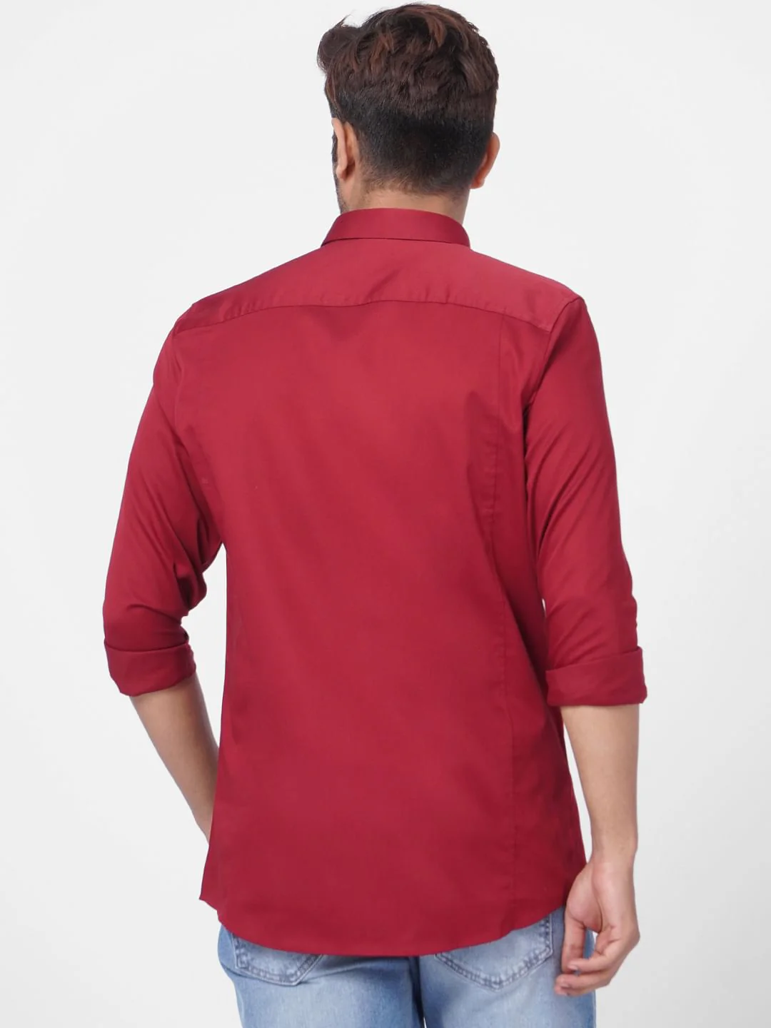 Red Full Sleeves Shirt - Image 4