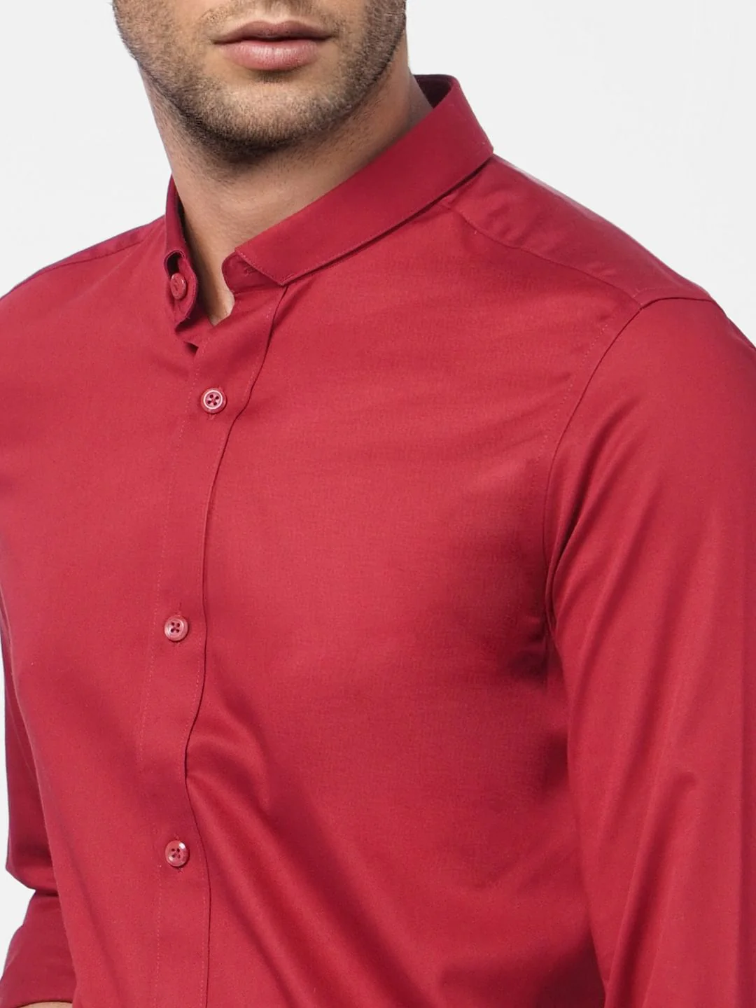 Red Full Sleeves Shirt - Image 5