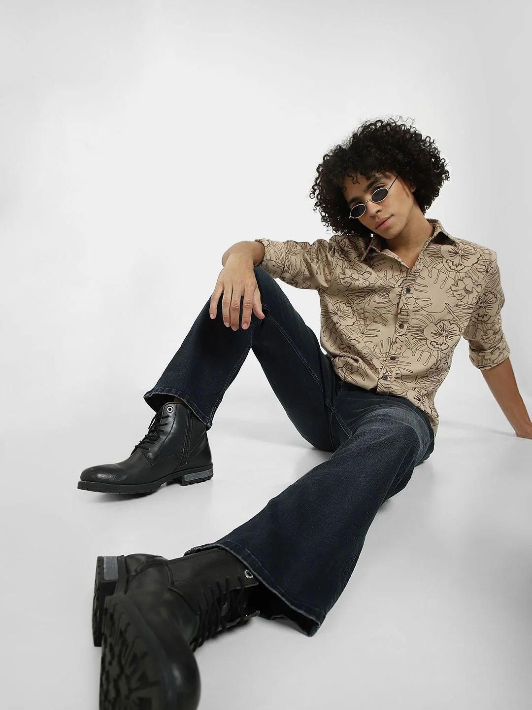 Dark Blue High Rise Ray Bootcut Jeans