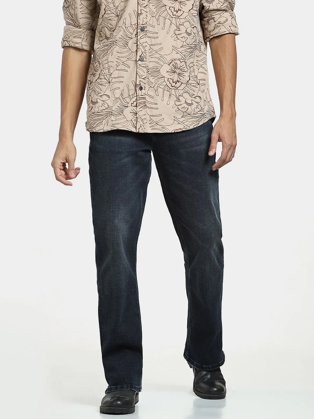 Dark Blue High Rise Ray Bootcut Jeans - Image 2