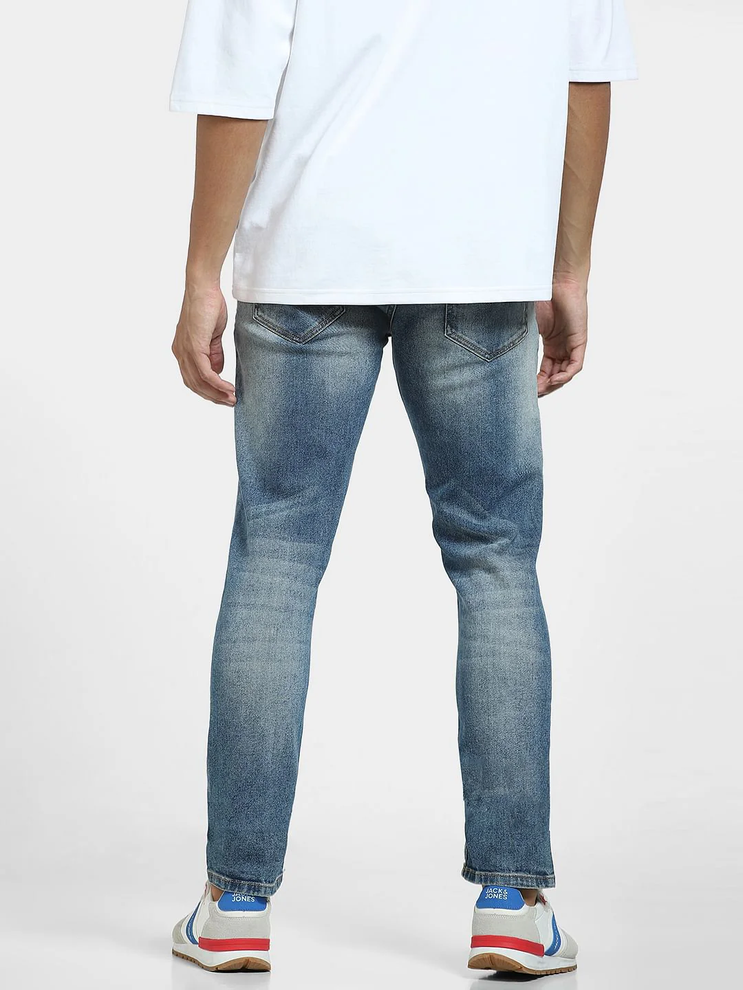 Blue Low Rise Washed Glenn Slim Jeans - Image 4