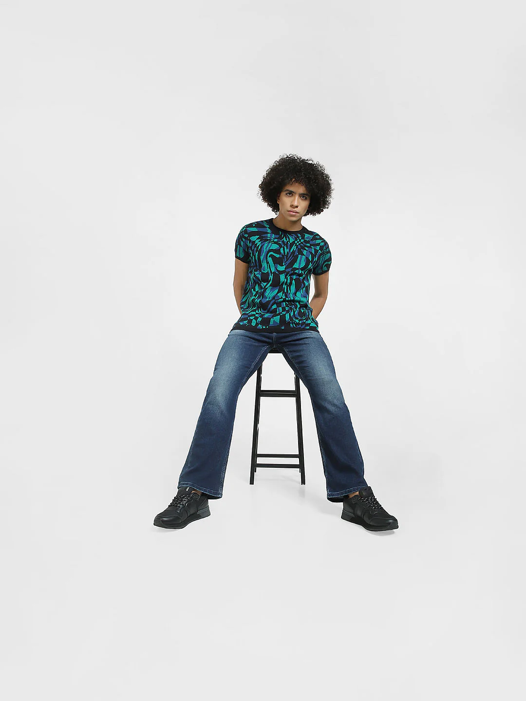 Dark Blue High Rise Ray Bootcut Jeans