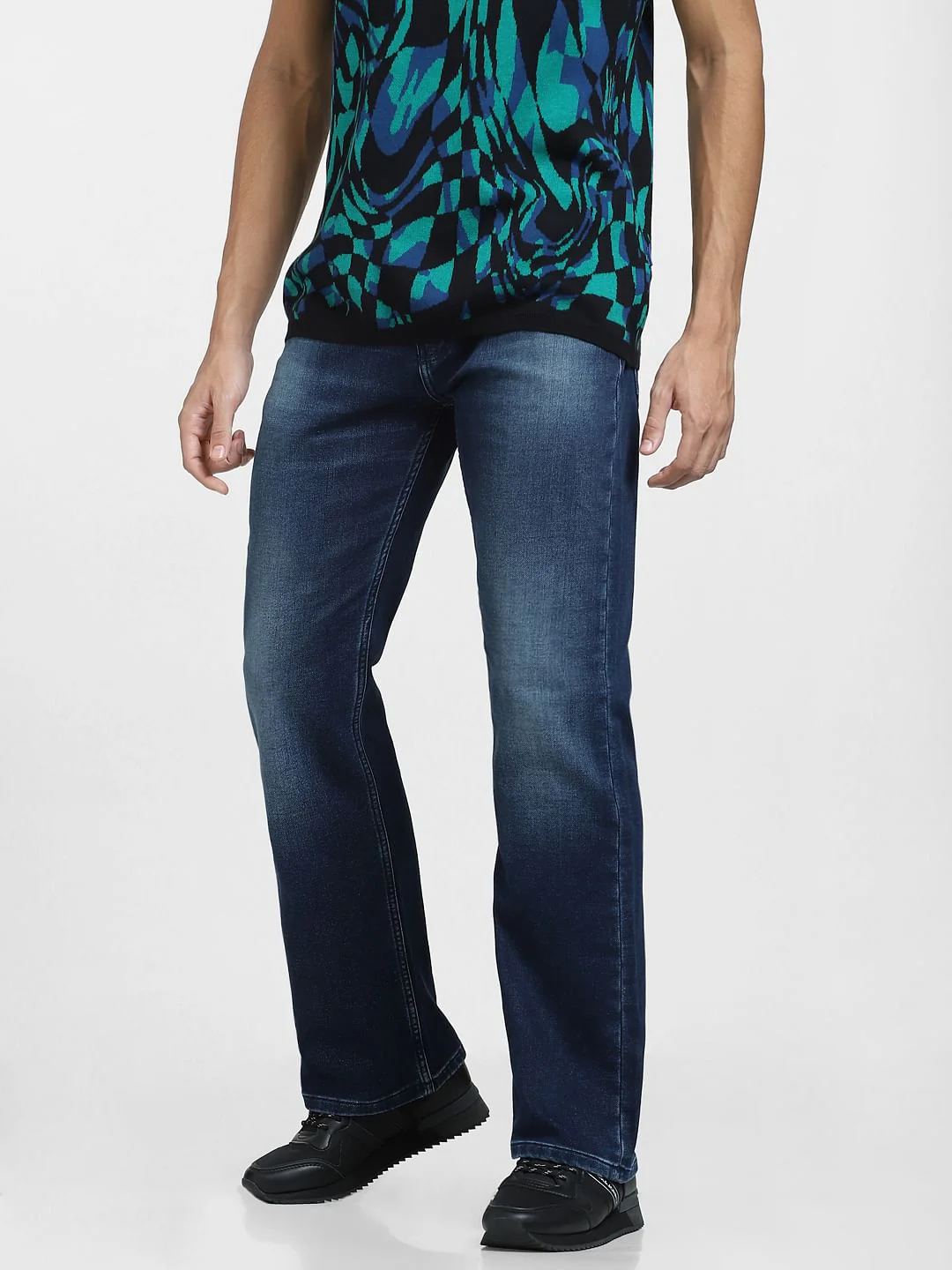 Dark Blue High Rise Ray Bootcut Jeans - Image 3