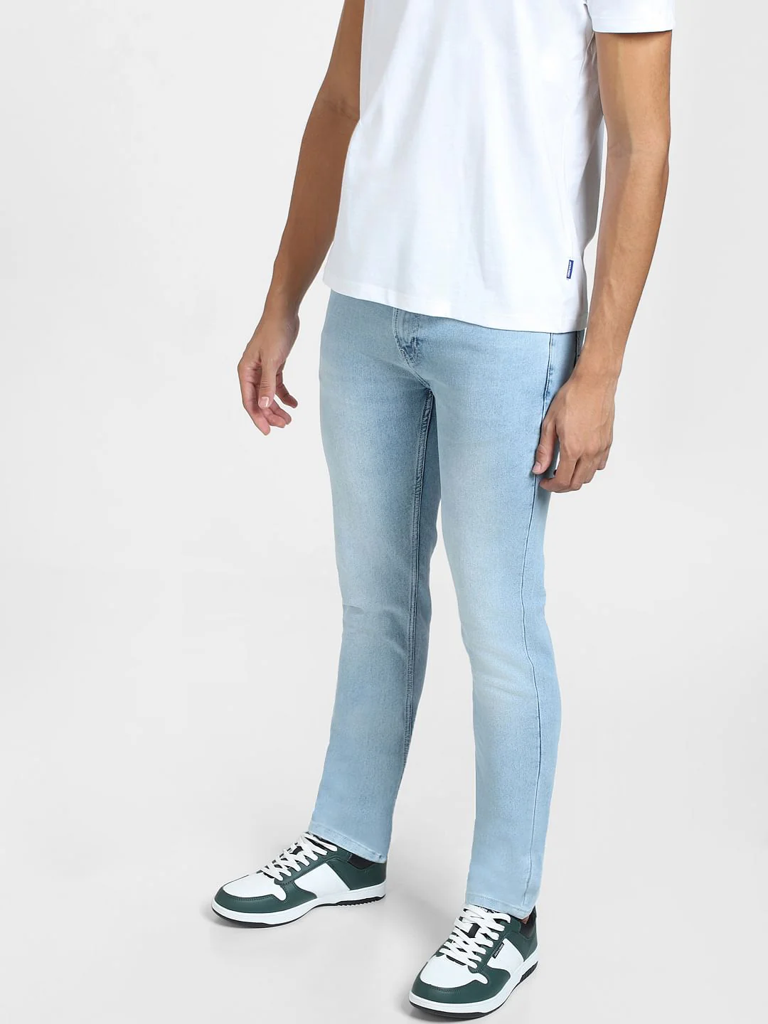Light Blue Low Rise Ben Skinny Fit Jeans - Image 3