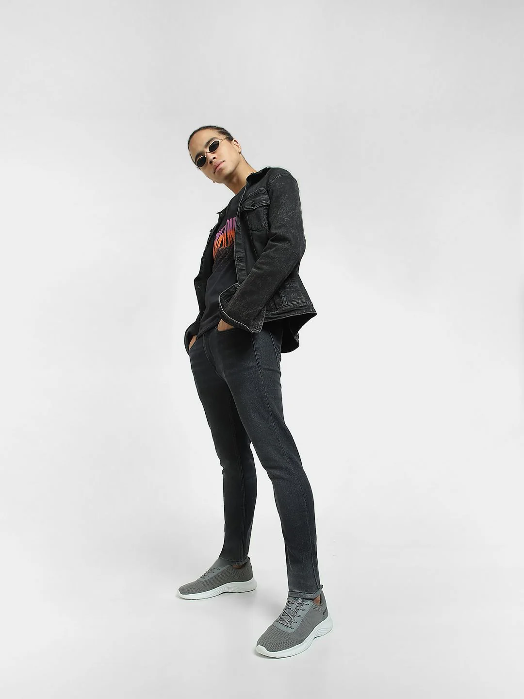 Black Low Rise Liam Skinny Jeans