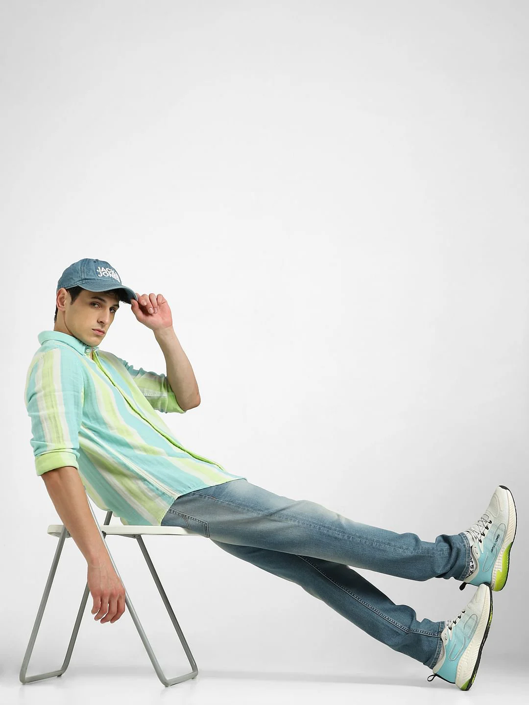 Blue Low Rise Washed Skinny Fit Jeans