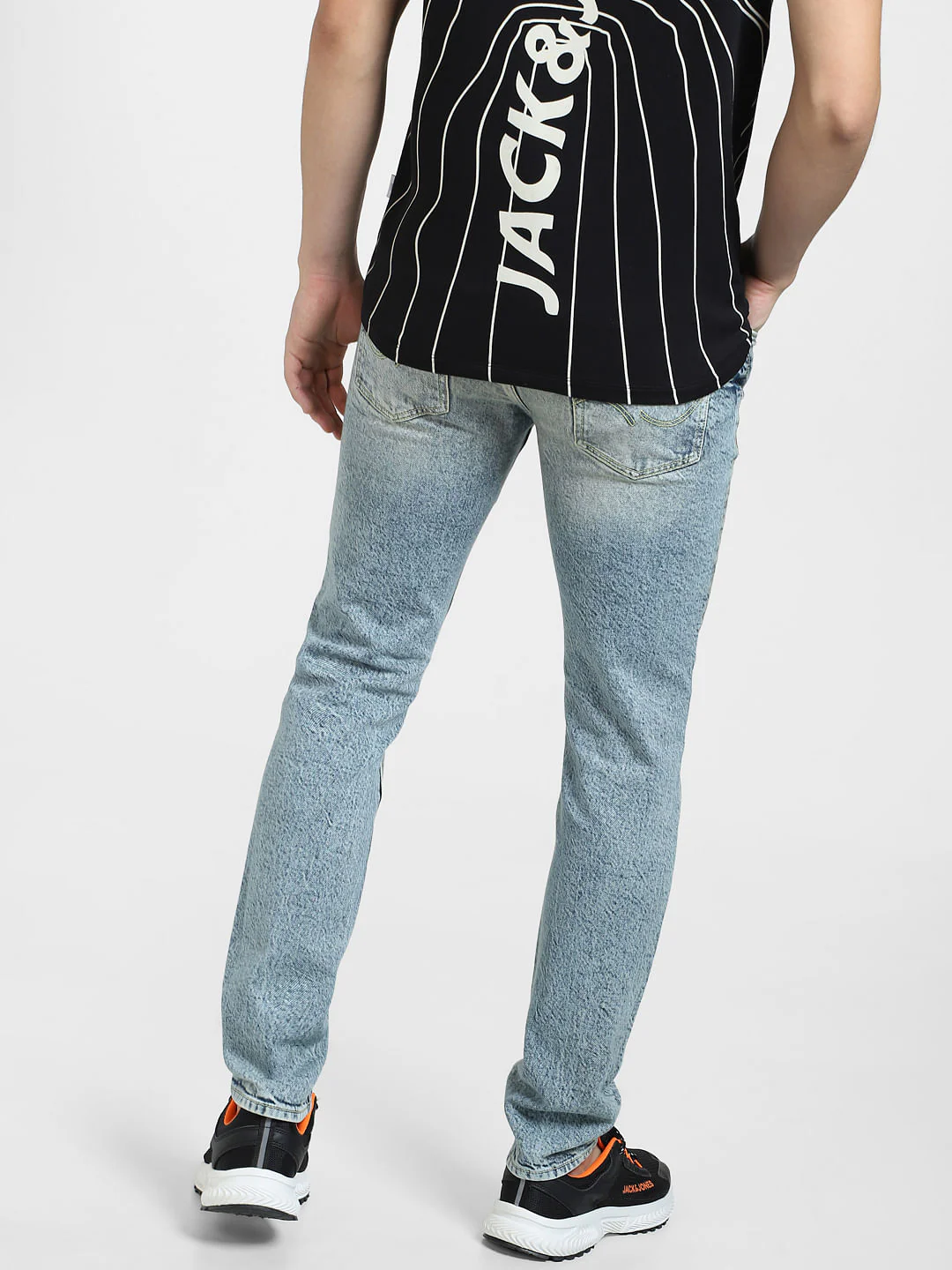 Blue Low Rise Washed Glenn Slim Jeans - Image 4