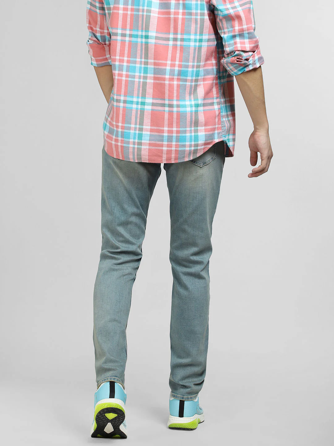 Blue Low Rise Washed Glenn Slim Jeans - Image 4