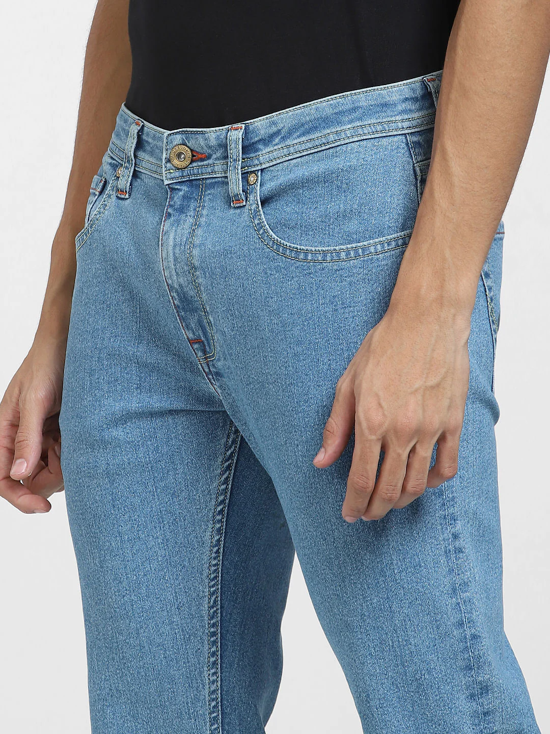 Light Blue Low Rise Tim Anti Fit Jeans - Image 5