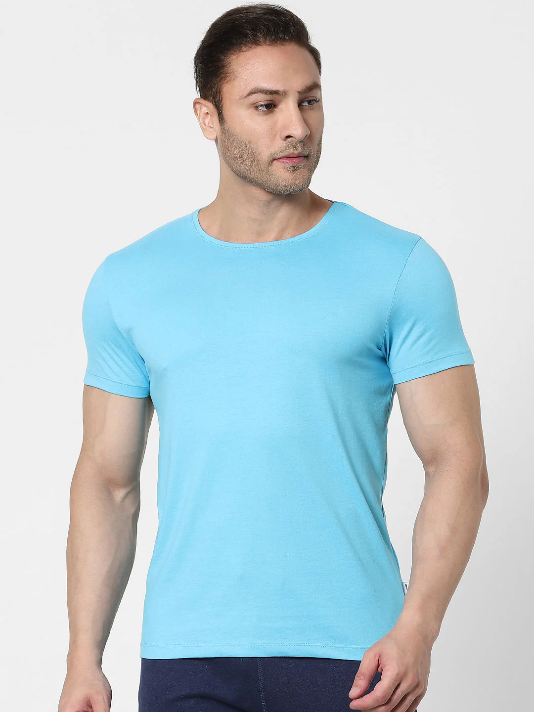 Blue & Yellow Crew Neck T-shirts - Pack of 2 - Image 3