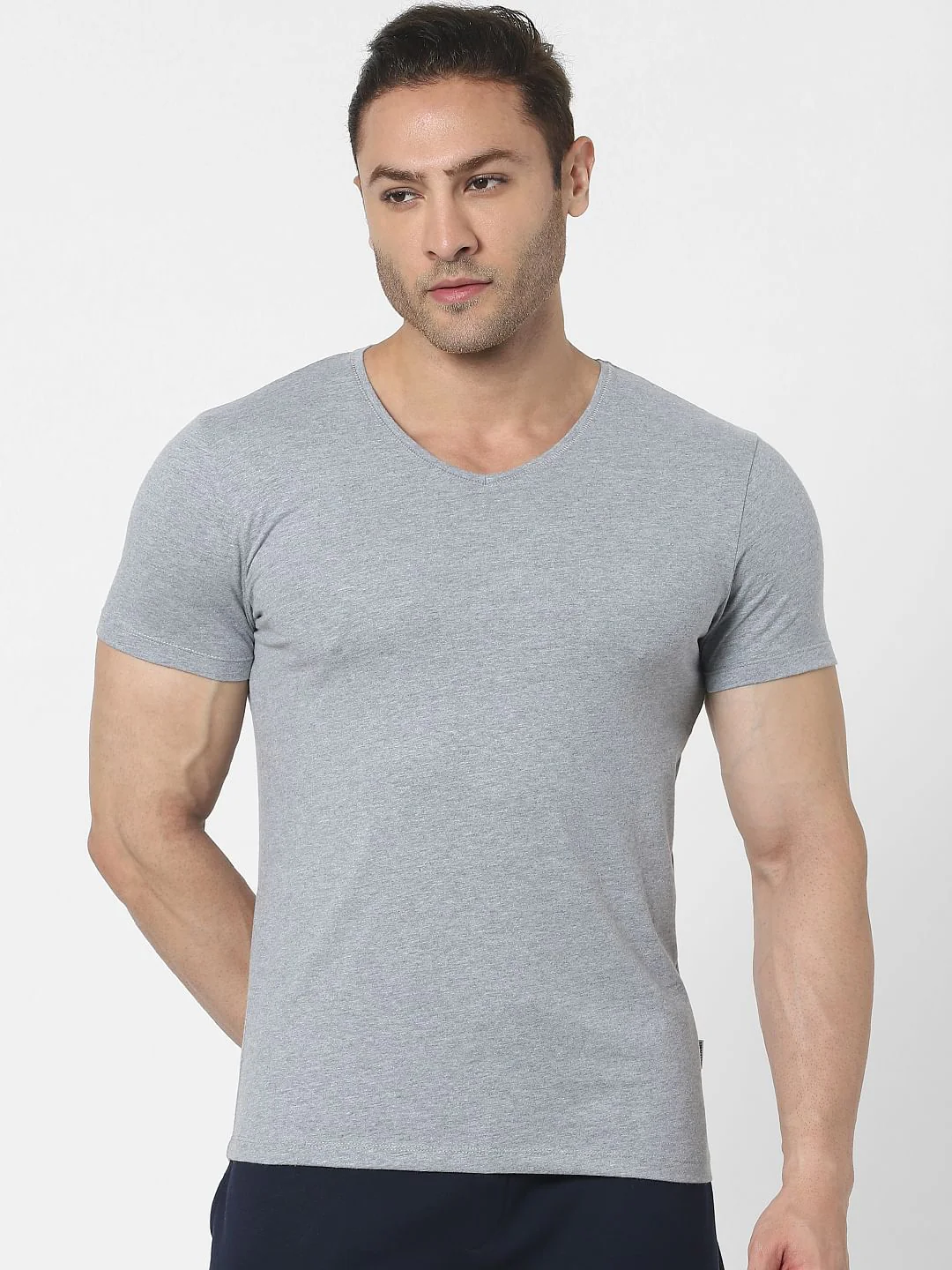 Red & Grey V Neck T-shirts - Pack of 2 - Image 3