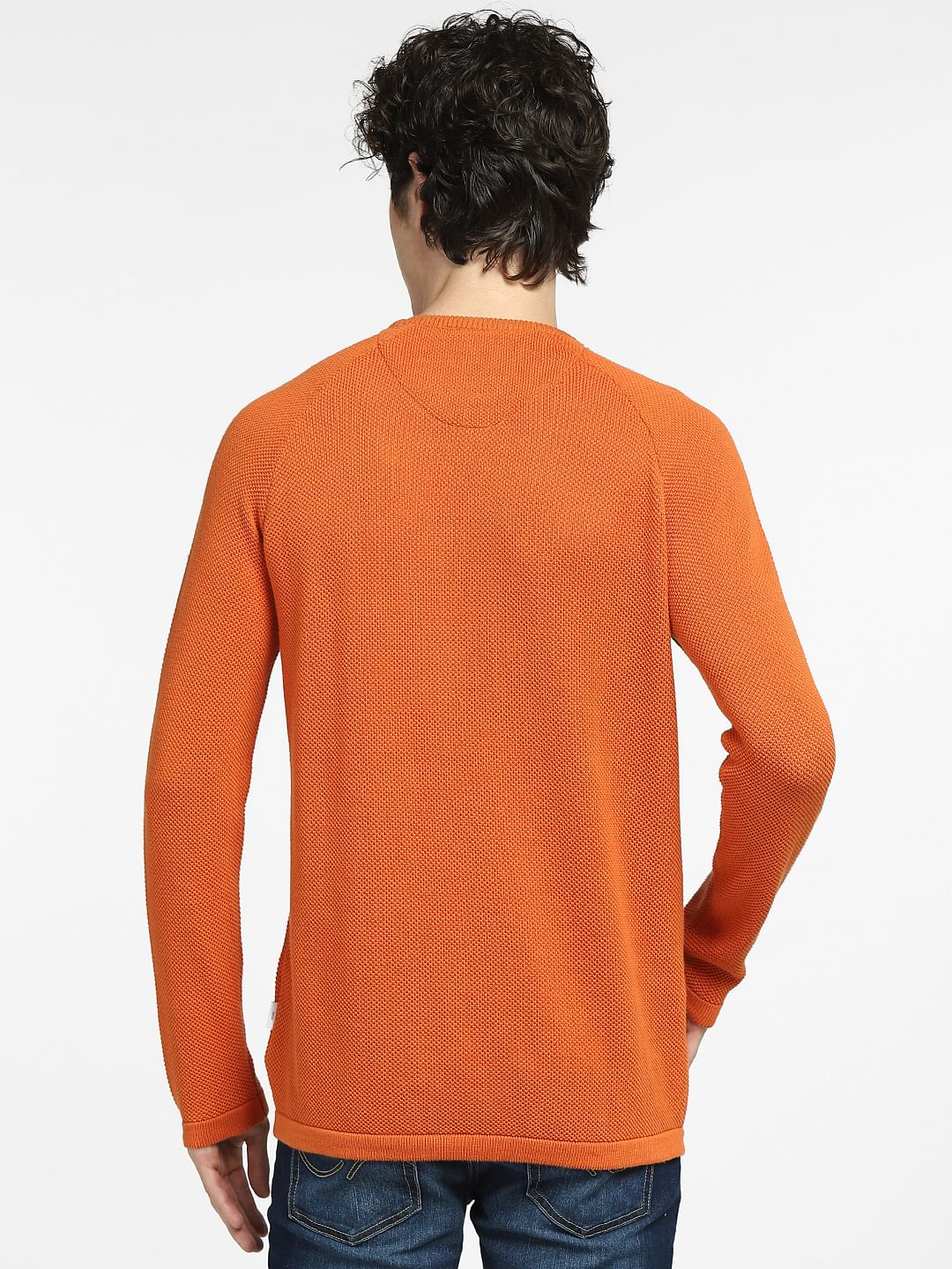 Orange Zip Detail Pullover - Image 4