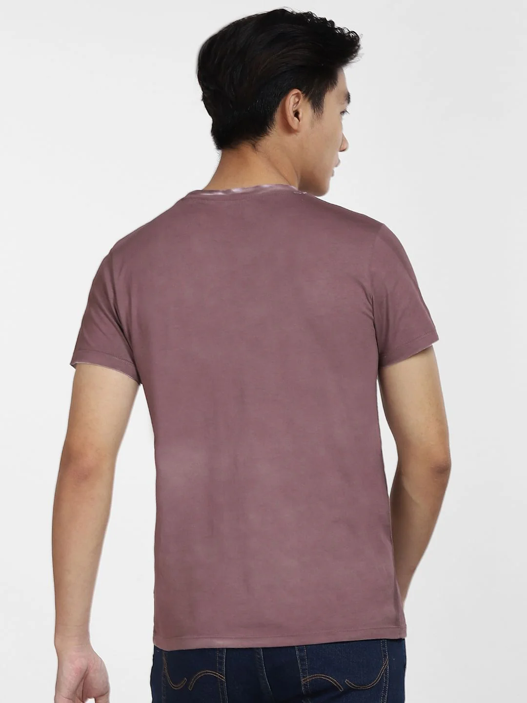 Purple Faded Logo Print T-shirt - Image 4