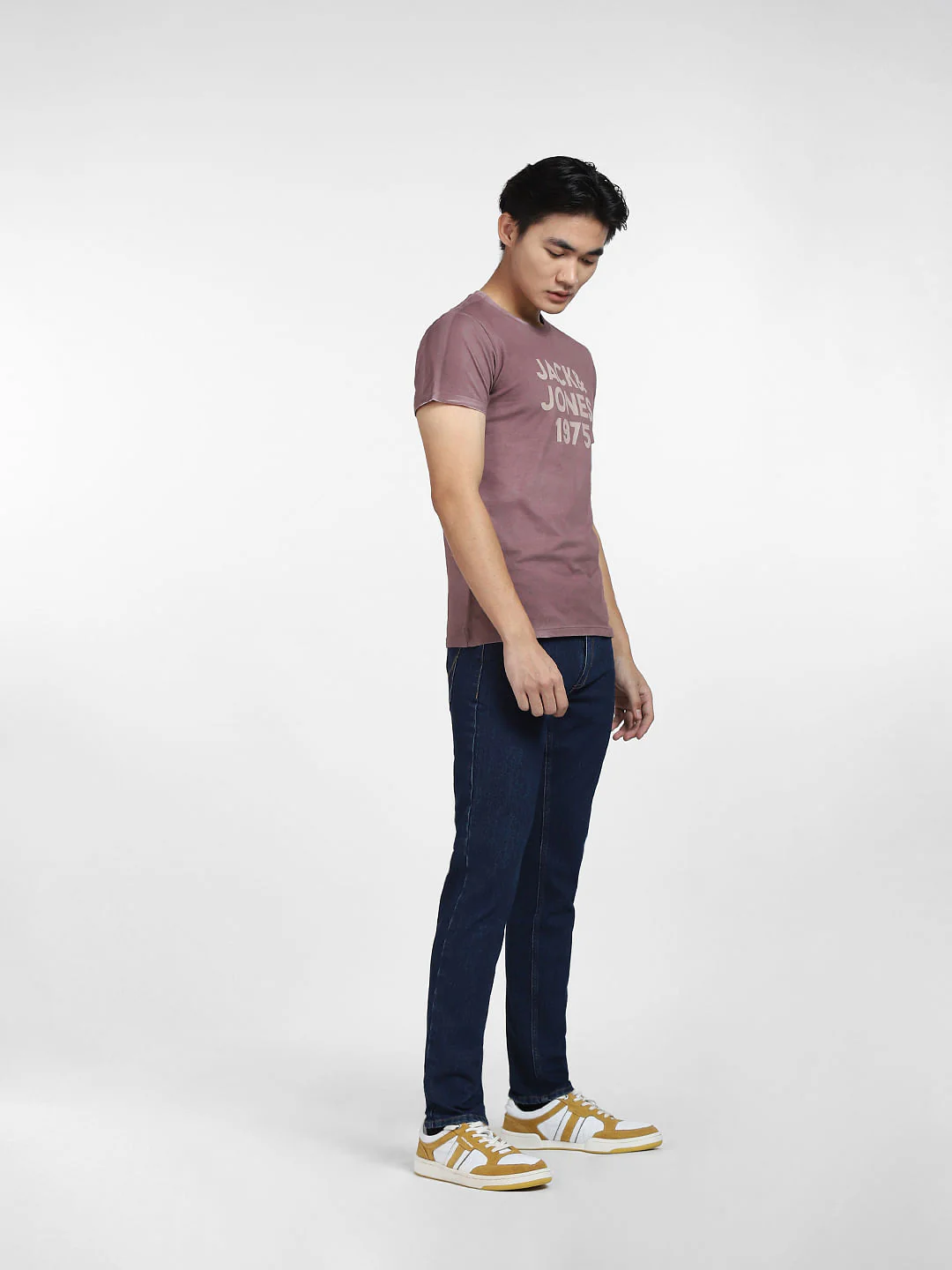 Purple Faded Logo Print T-shirt - Image 6