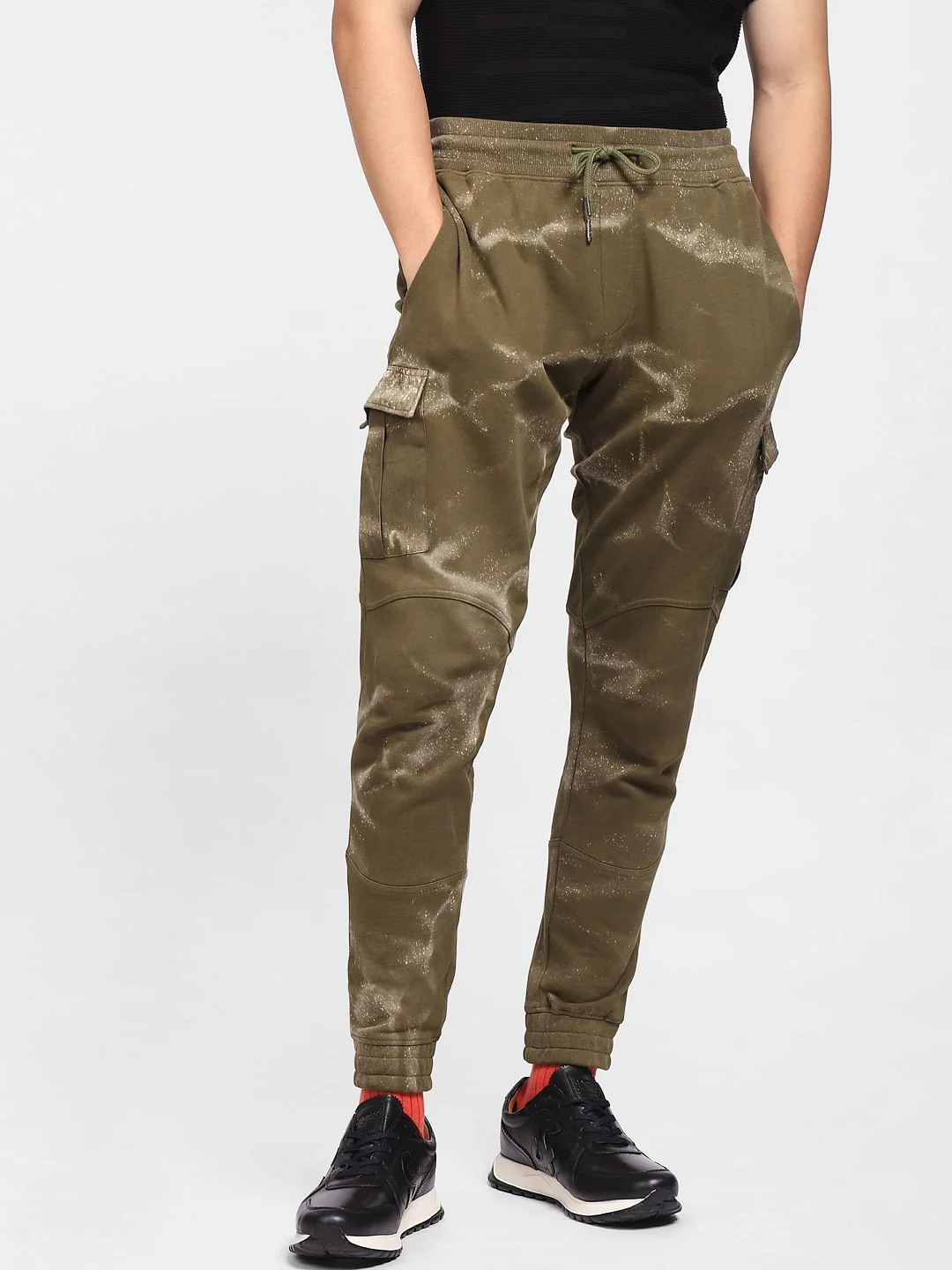 Green Mid Rise Printed Co-ord Sweatpants - Image 2