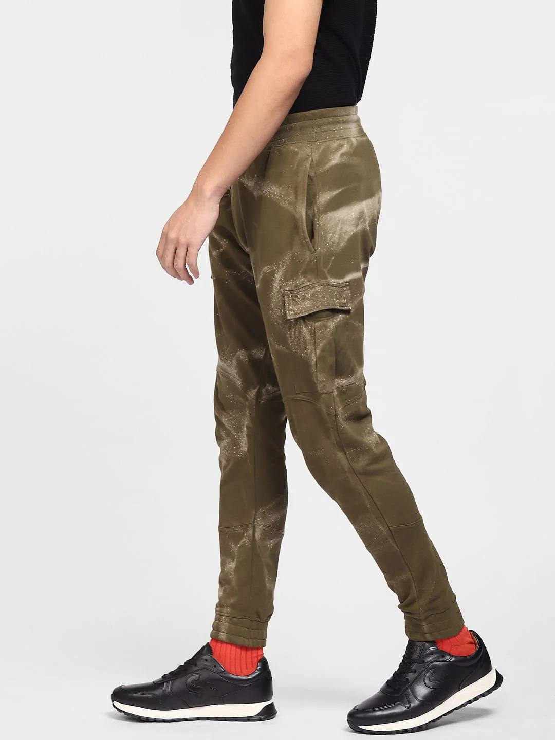 Green Mid Rise Printed Co-ord Sweatpants - Image 3