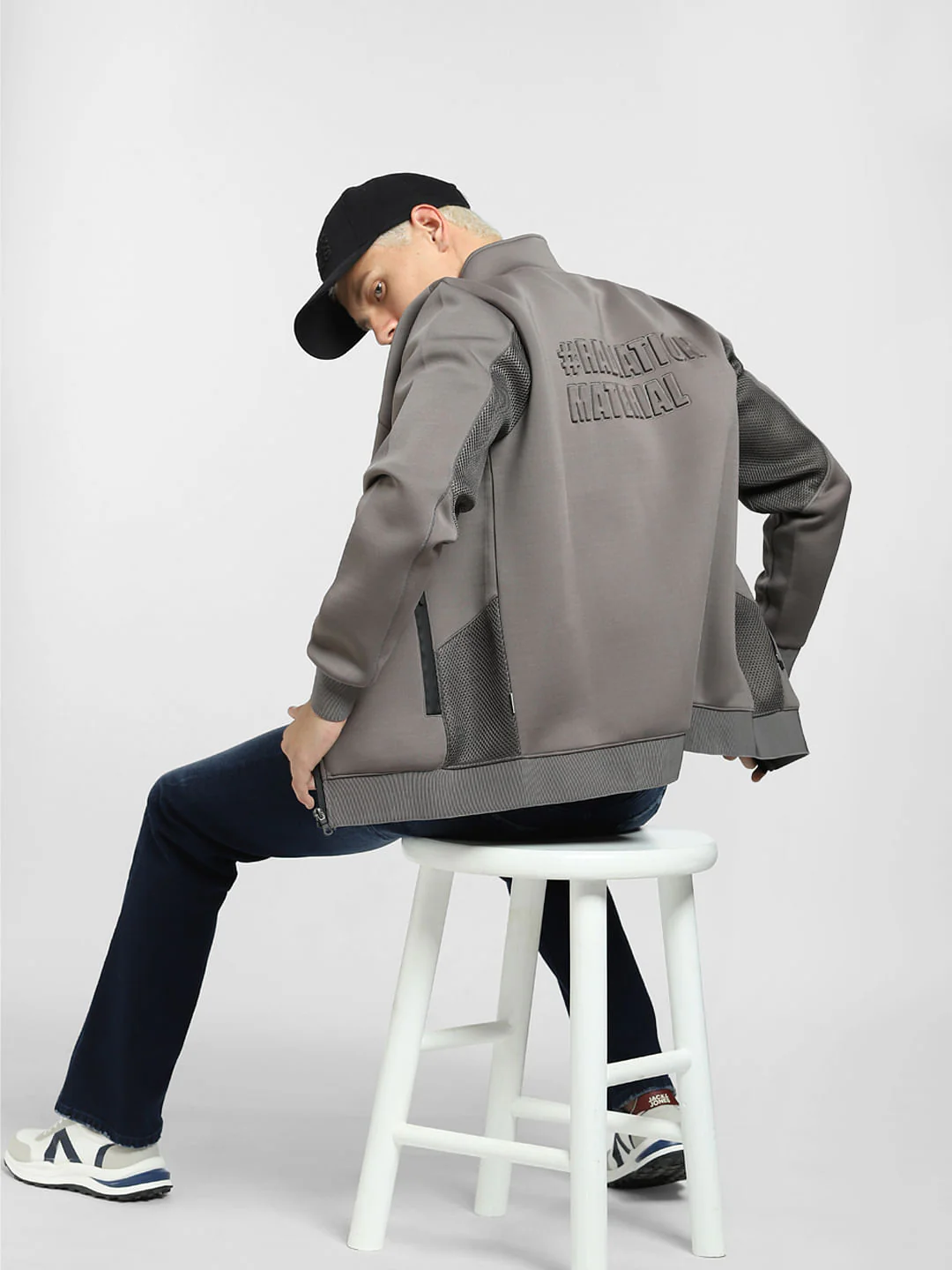 Grey Zip-Up Co-ord Sweatshirt