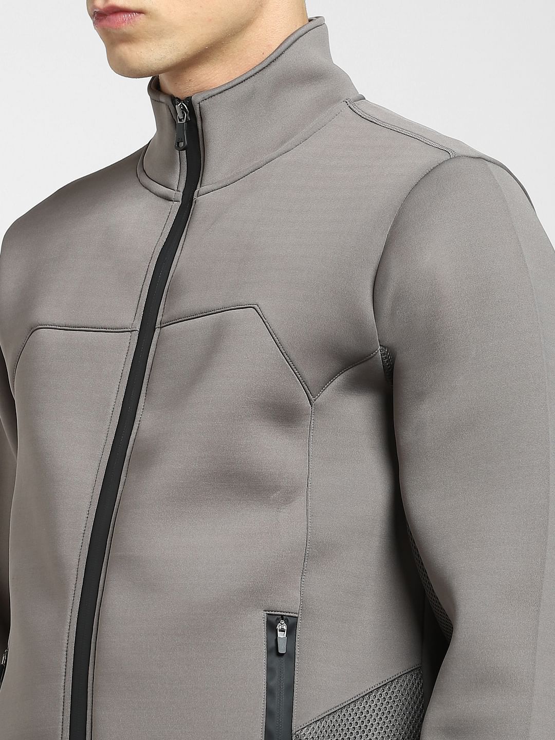 Grey Zip-Up Co-ord Sweatshirt - Image 5