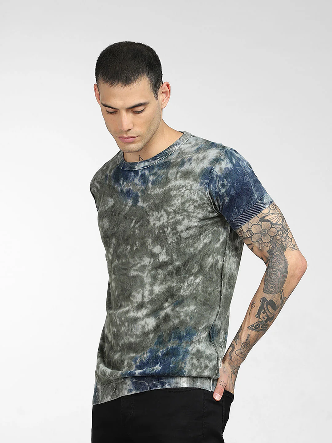 Green Tie-Dye T-shirt - Image 3
