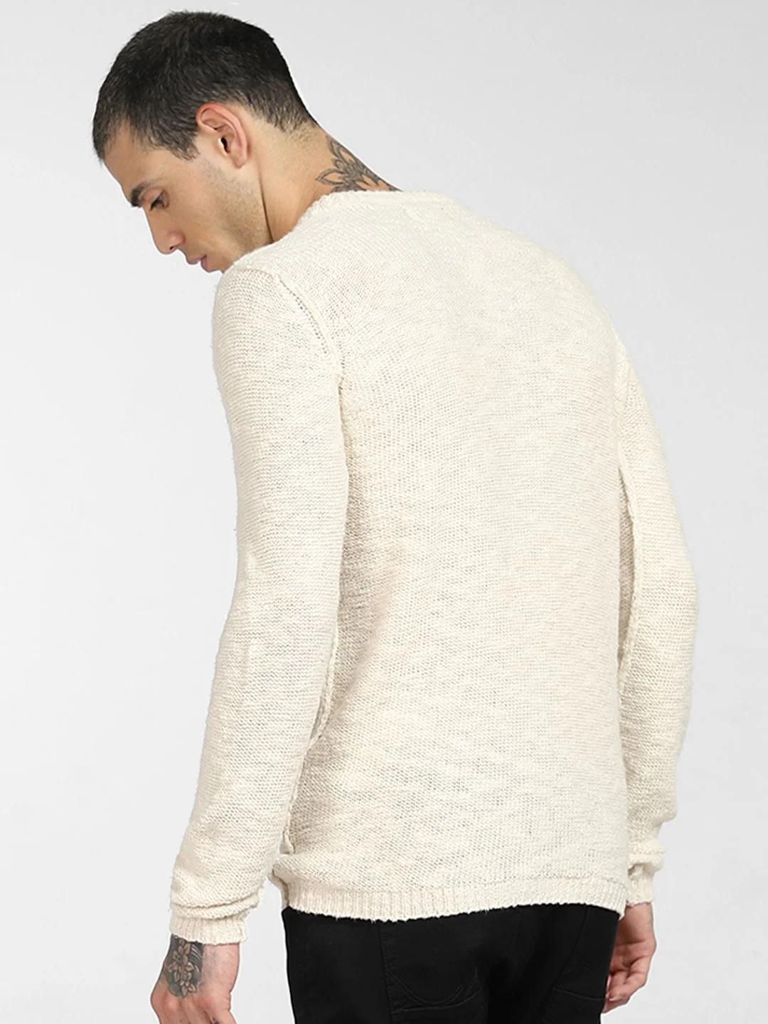 Beige Ripped Pullover - Image 4