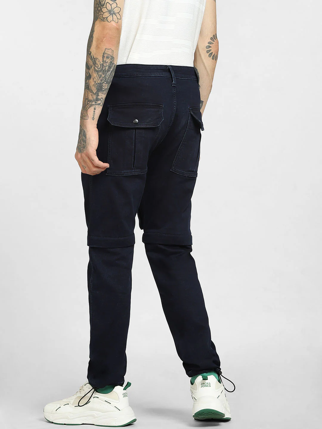 Dark Blue Low Rise Anti Fit Jeans - Image 4