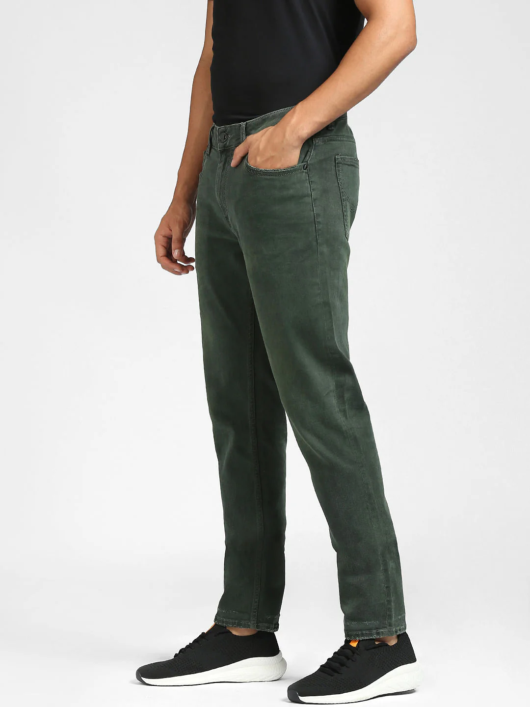Green Low Rise Ben Skinny Jeans - Image 3