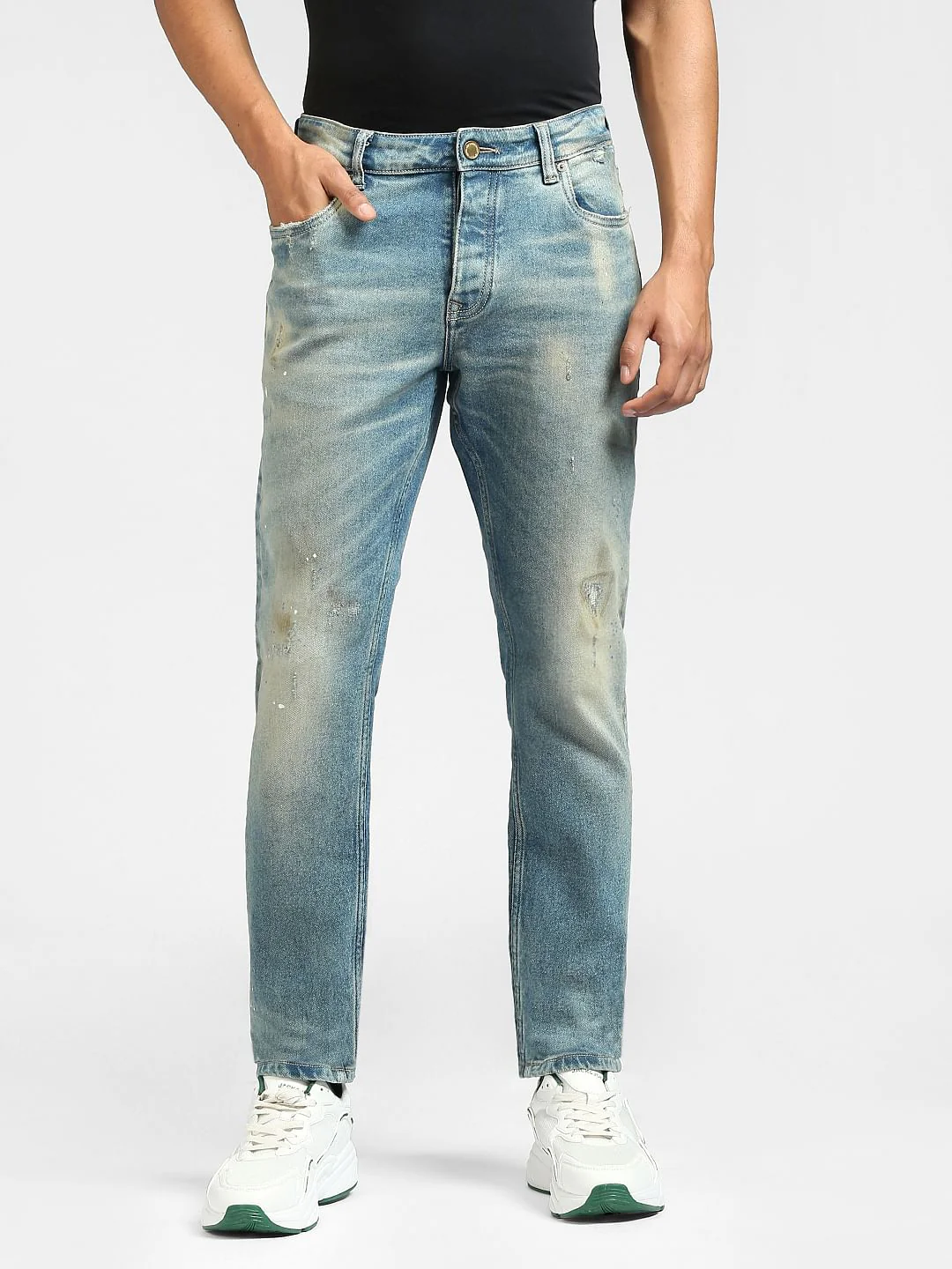 Light Blue Ripped Tim Anti Fit Jeans - Image 2
