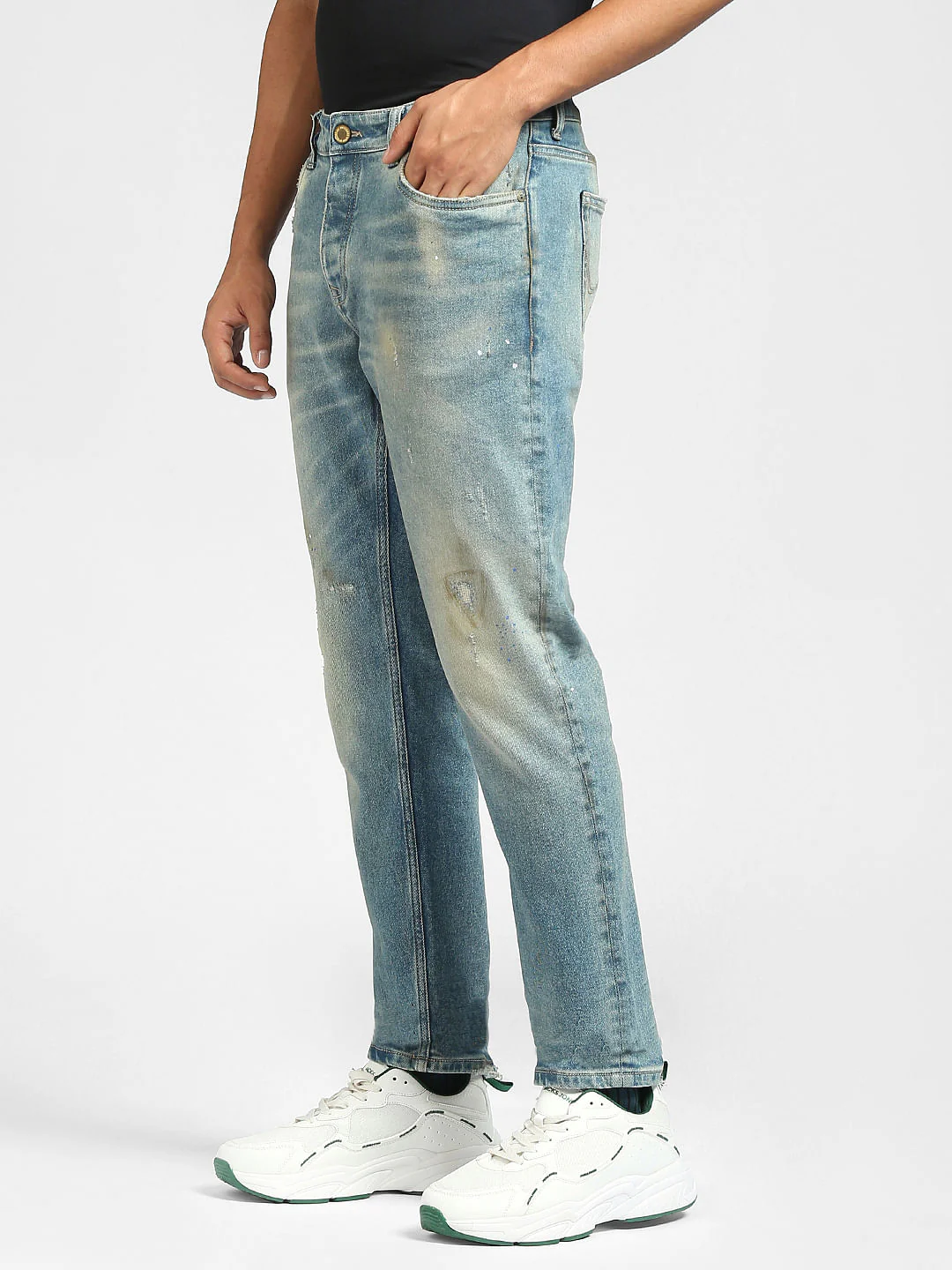 Light Blue Ripped Tim Anti Fit Jeans - Image 3