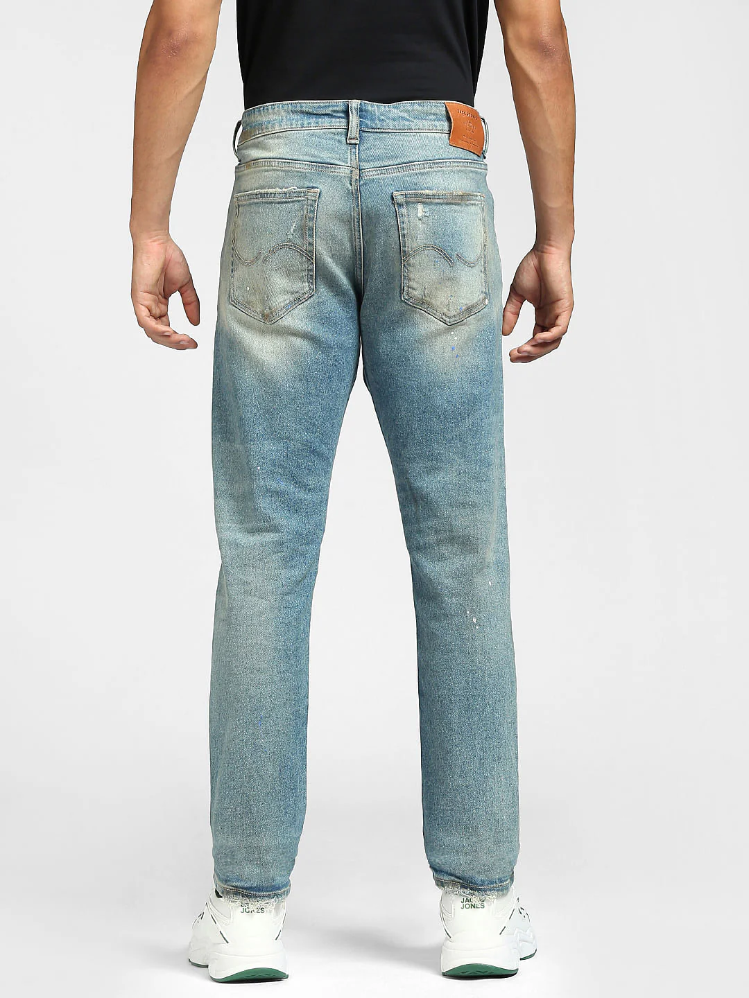 Light Blue Ripped Tim Anti Fit Jeans - Image 4