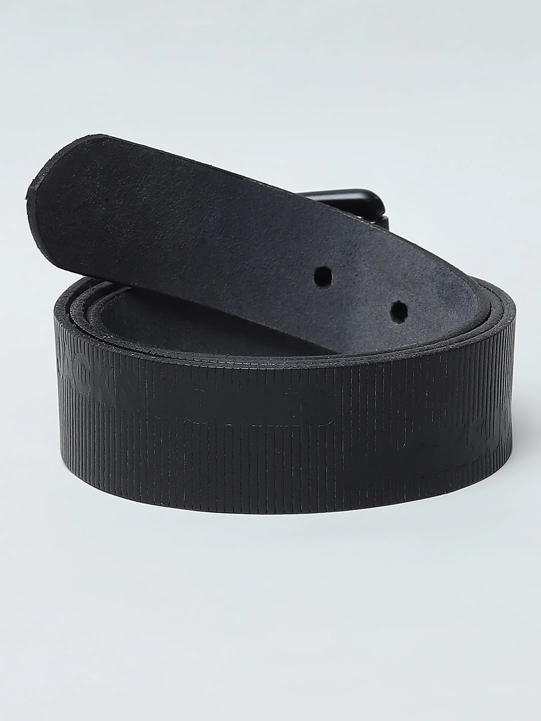 Black Leather Belt - Image 3