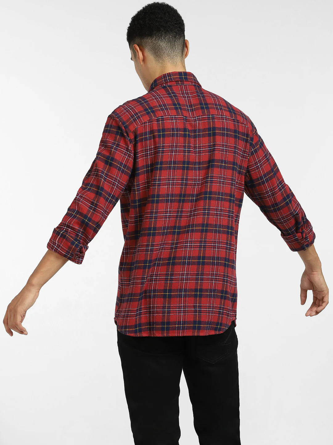 Red Check Full Sleeves Shirt - Image 4