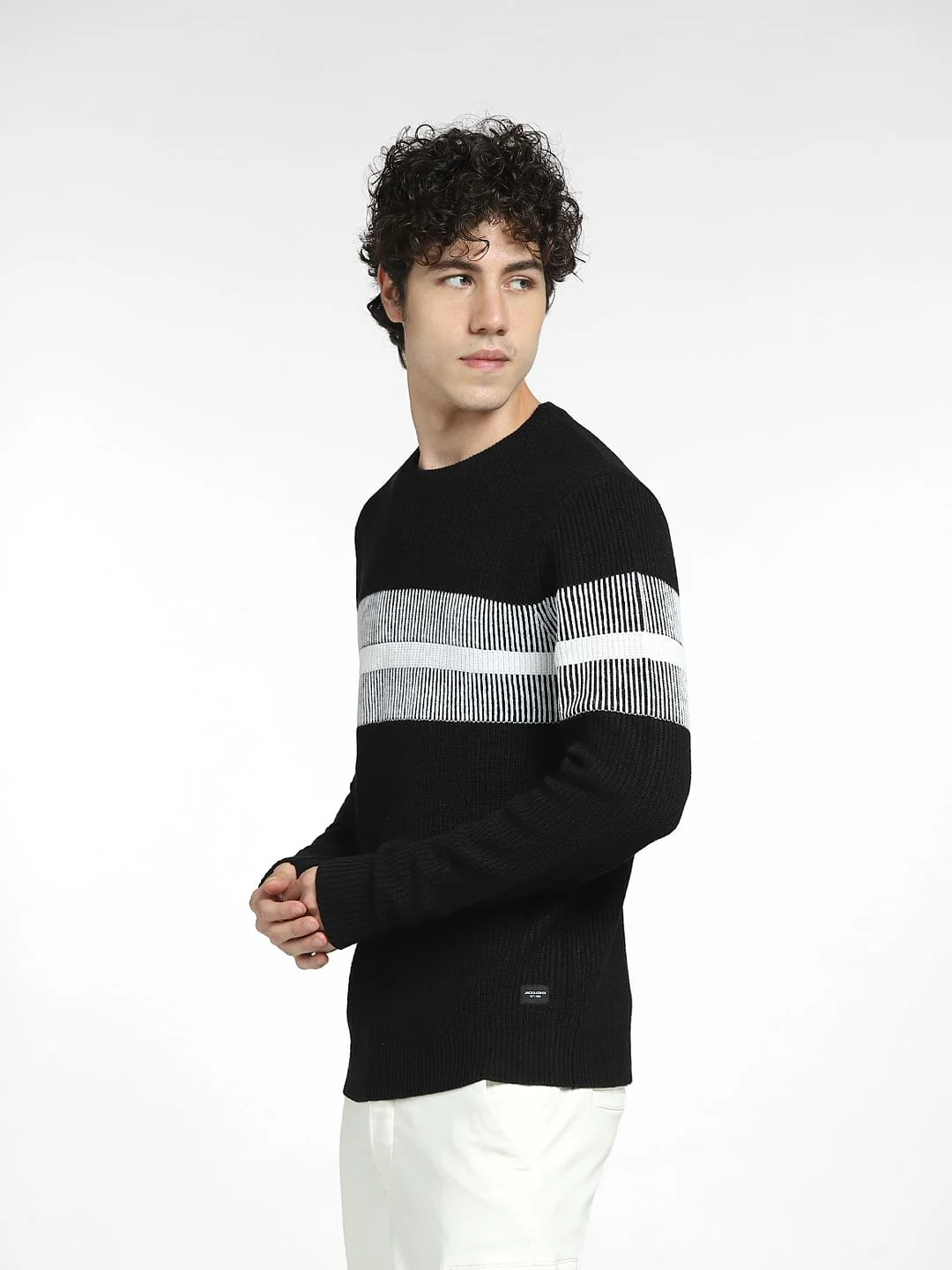 Black Striped Pullover - Image 3
