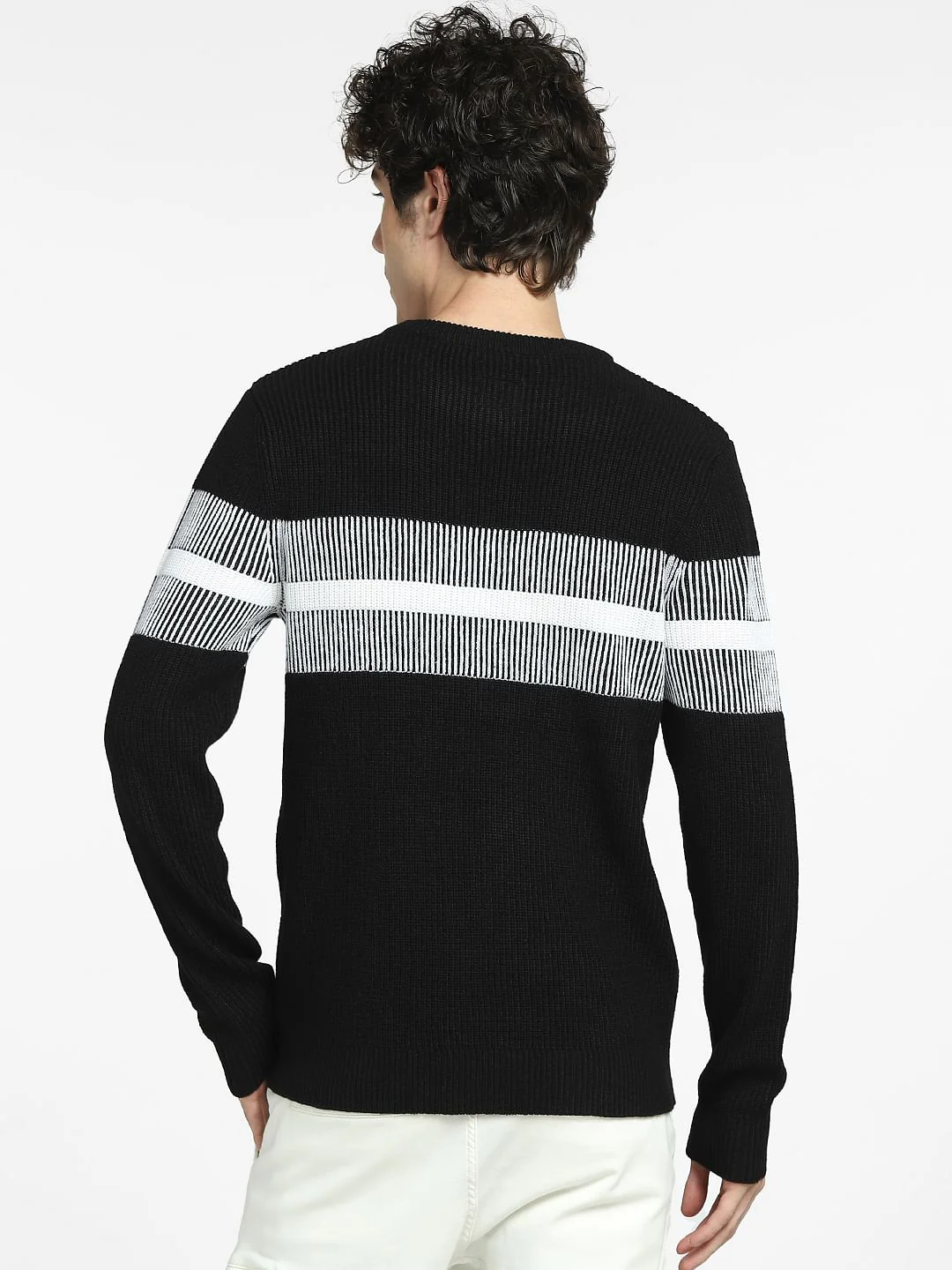 Black Striped Pullover - Image 4
