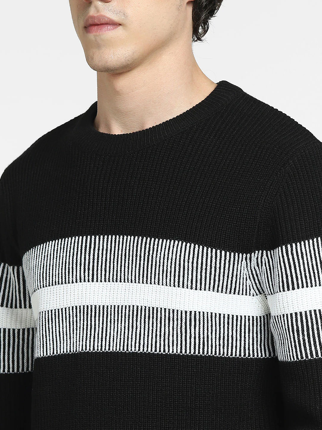 Black Striped Pullover - Image 5