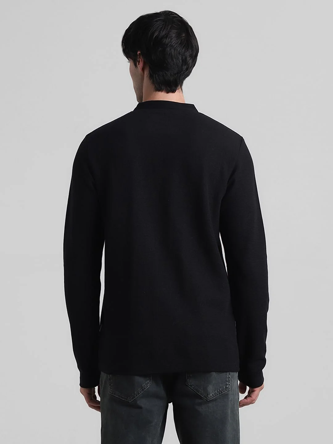 Black Henley T-shirt - Image 4