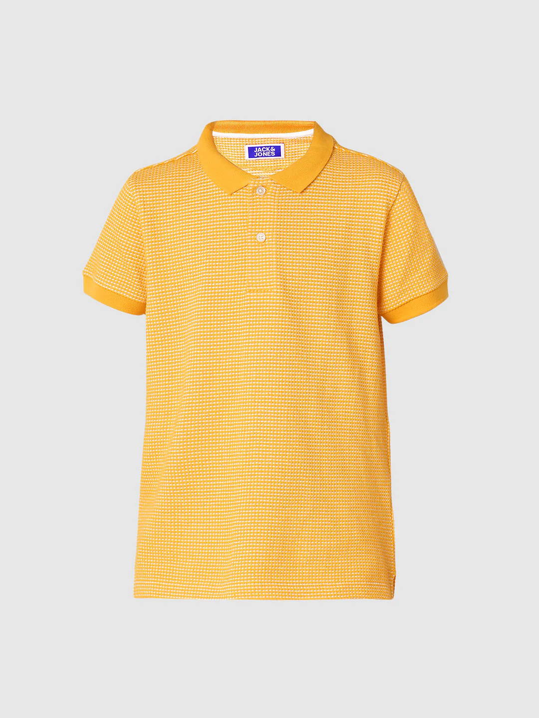 Boys Orange Co-ord Set Polo T-shirt - Image 7