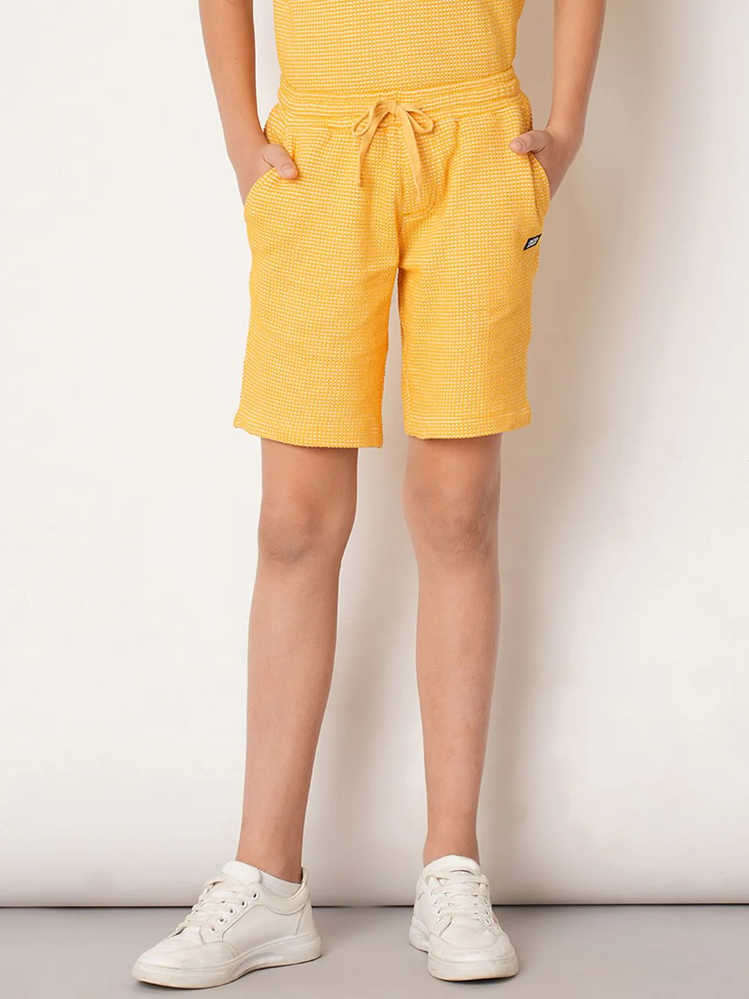 Boys Orange Co-ord Set Shorts - Image 2