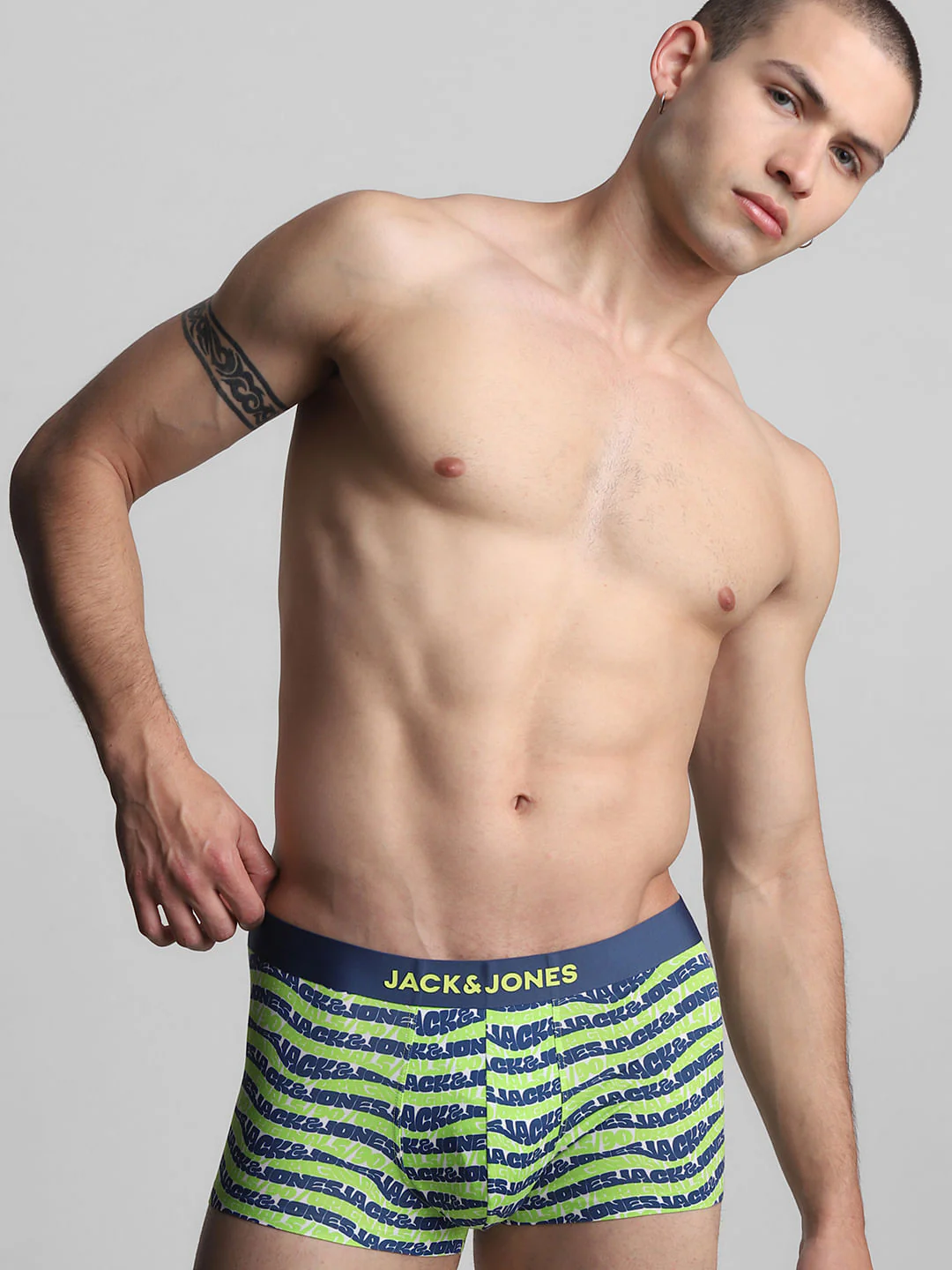 Green Printed Trunks - Image 5