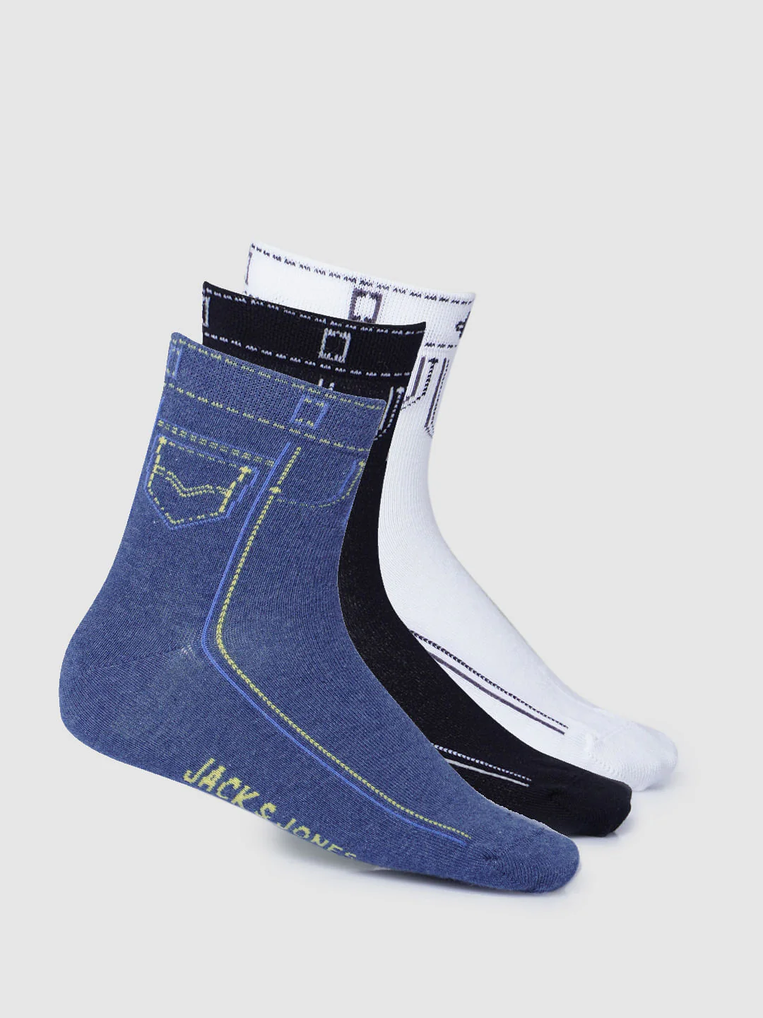 Boys Midi Length Printed Socks - Pack of 3 - Image 2