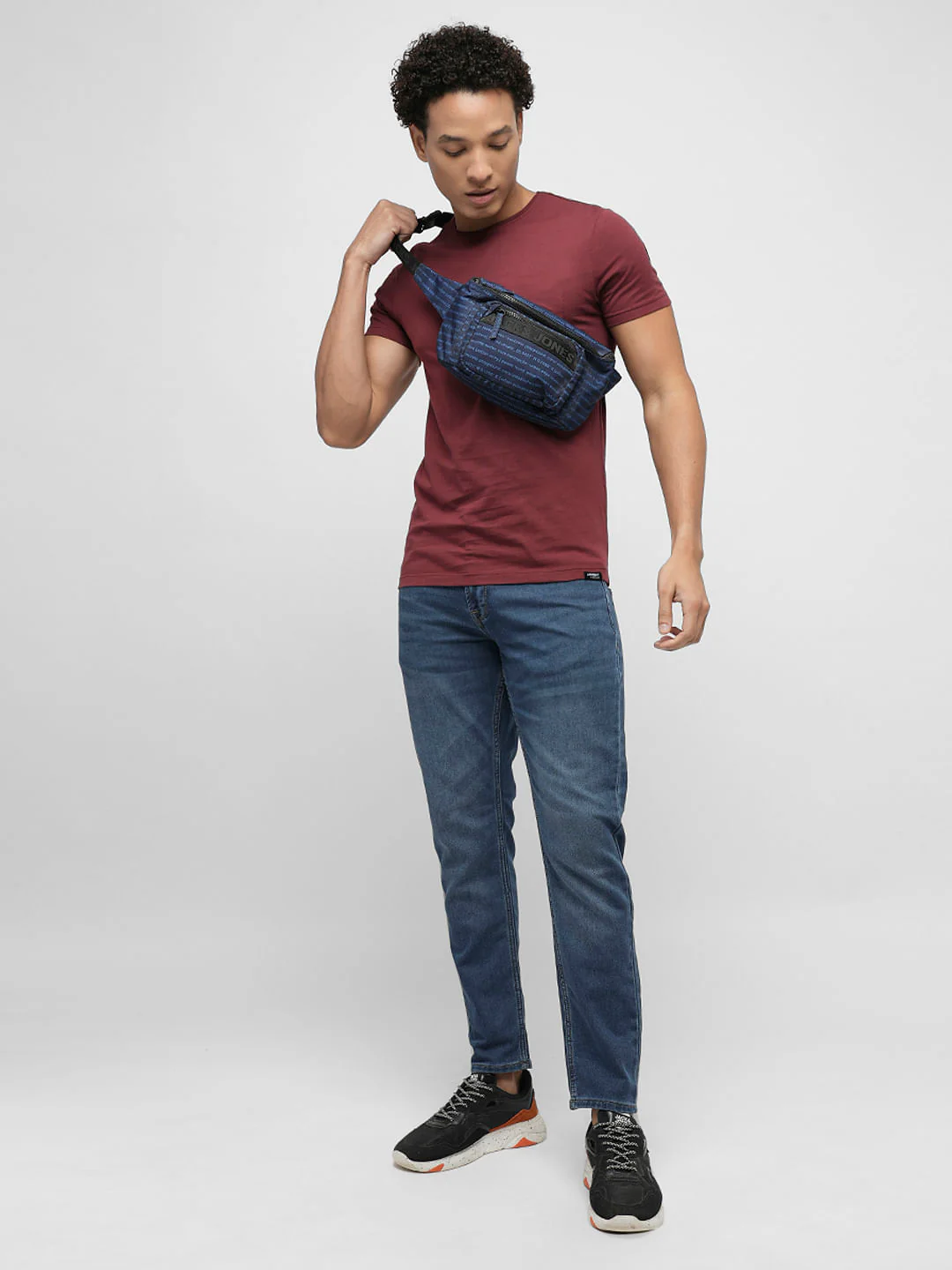 PRODUKT by JACK&JONES Dark Blue Mid Rise Slim Fit Jeans - Image 5