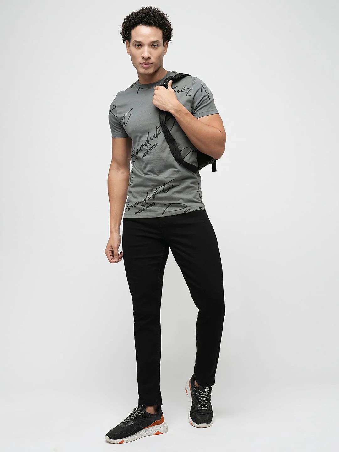 PRODUKT by JACK&JONES Black Mid Rise Slim Fit Jeans - Image 5