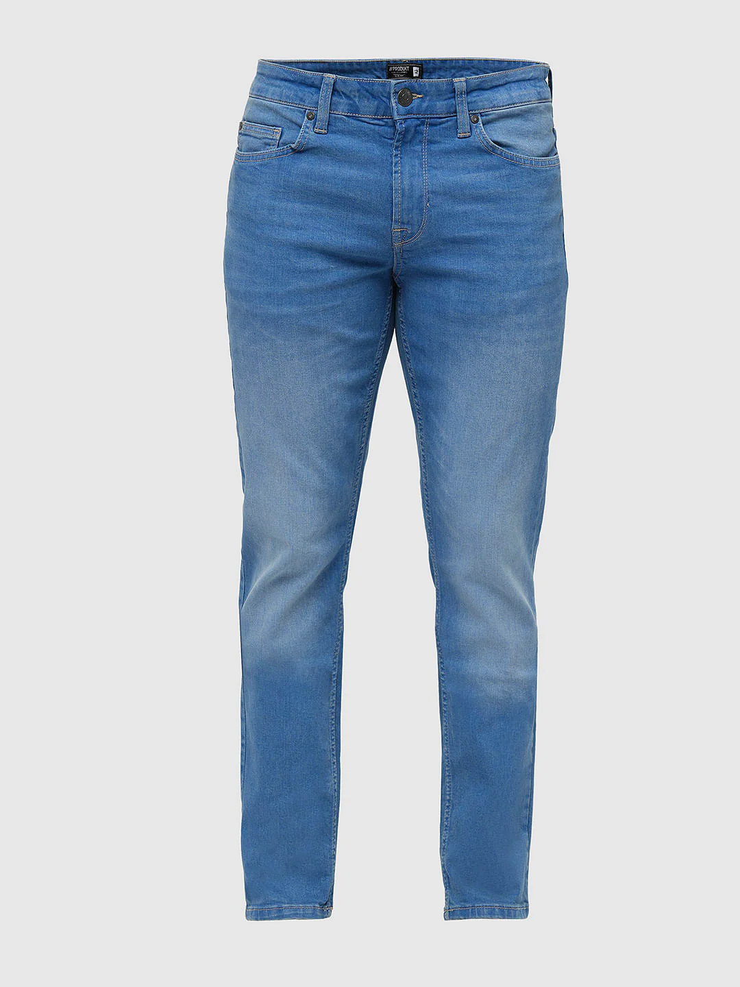 PRODUKT by JACK&JONES Light Blue Mid Rise Slim Fit Jeans - Image 7
