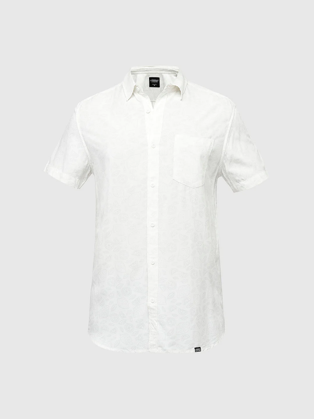PRODUKT by JACK&JONES White Printed Short Sleeves Shirt - Image 7