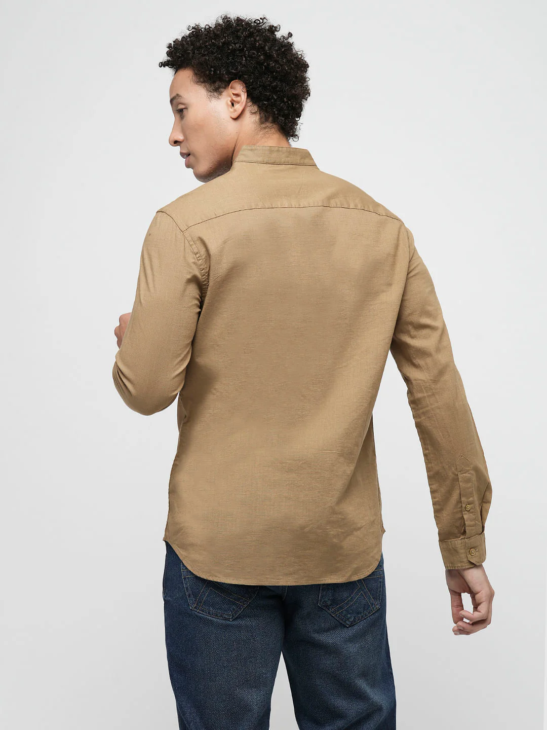 PRODUKT by JACK&JONES Brown Cotton Full Sleeves Shirt - Image 4