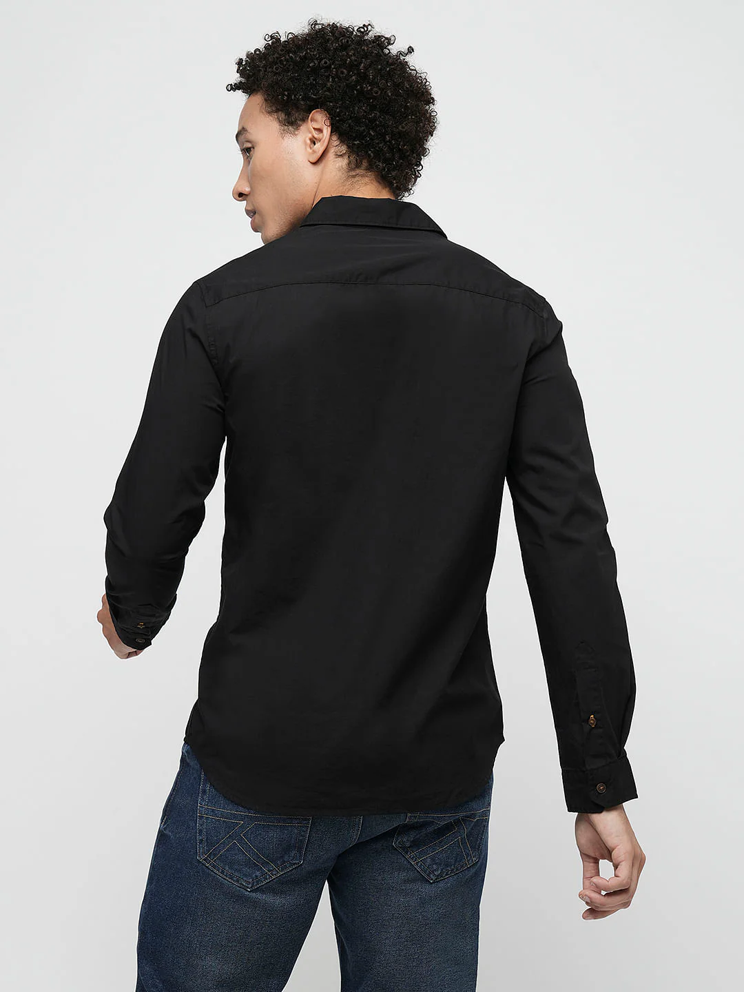PRODUKT by JACK&JONES Black Cotton Full Sleeves Shirt - Image 4